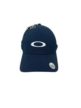Oakley Navy Blue Golf Ellipse Hat One Size Adjustable Ball Cap Mens NEW